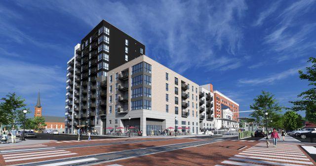 12-story, $101 million Franklin at 11th Street Station project in downtown Michigan City nearing completion