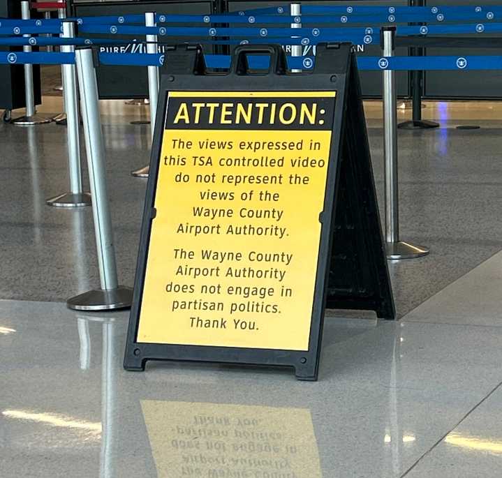 Officials request TSA stop playing Kristi Noem video at Detroit Metro Airport checkpoints