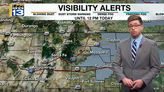 Dry, breezy weather early this week in New Mexico