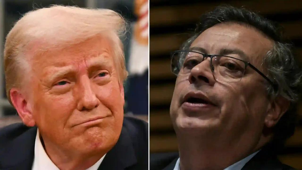 Trump señaló al presidente Petro de ser líder del narcotráfico y suspendió subsidios a Colombia