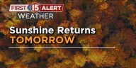 Sunshine returns tomorrow for southern Wisconsin