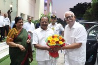 Goa Governor Pusapati Ashok Gajapathi Raju accorded warm welcome at Raj Bhavan, Agartala