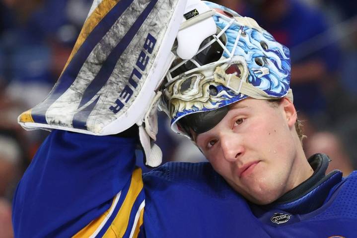 Sabres starting goalie Luukkonen expected to miss season opener with lower
