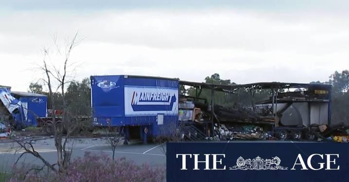 Truck driver killed after crashing into parked truck
