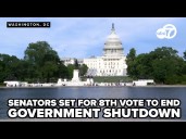 Senators to vote for 8th time on bills to end government shutdown