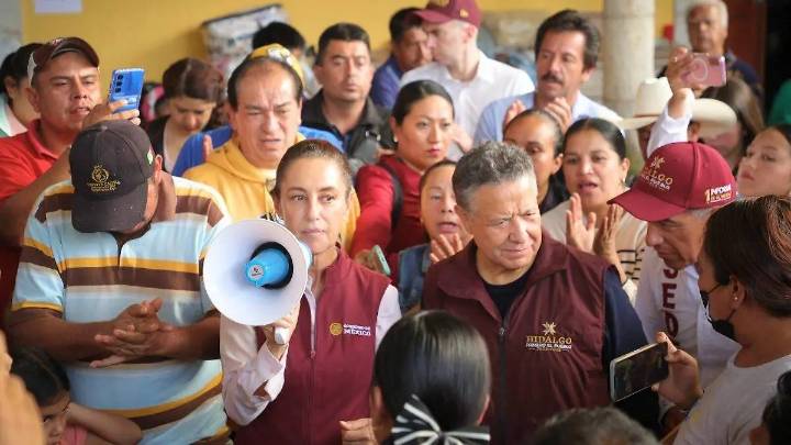 Lluvias en Hidalgo: “No están solos”, afirma Sheinbaum en su visita