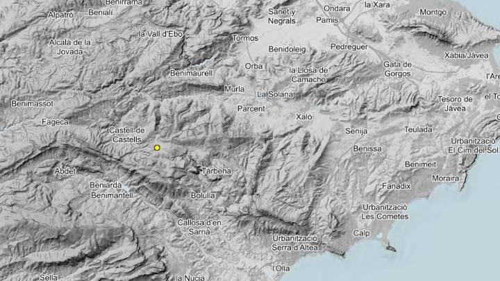 Terremoto en Castell de Castells