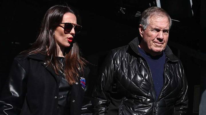 Cringy clip of North Carolina football coach Bill Belichick and Jordon Hudson unveiled