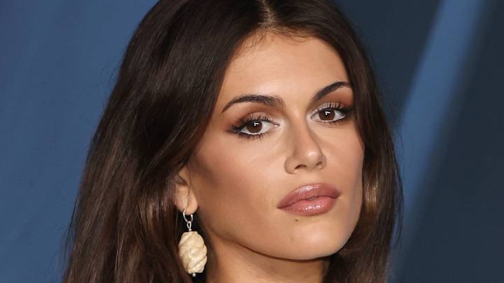 Kaia Gerber sports backless polka dots to celebrate season two of Palm Royale