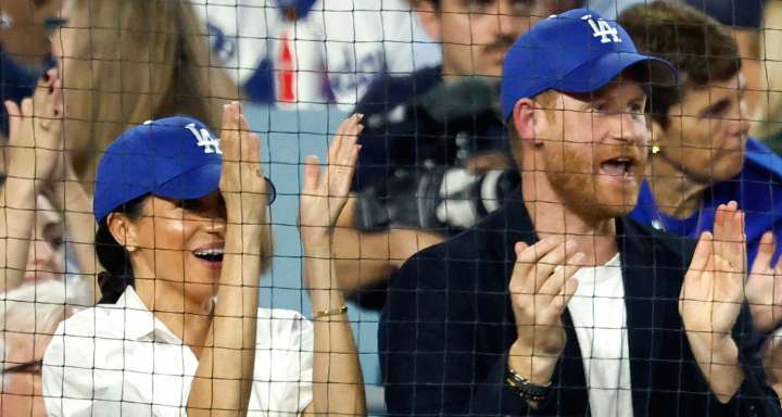 Prince Harry & Meghan Markle Cheer on LA Dodgers at Game 4 of the World Series 2025 | 2025 World Series, Meghan Markle, Prince Harry