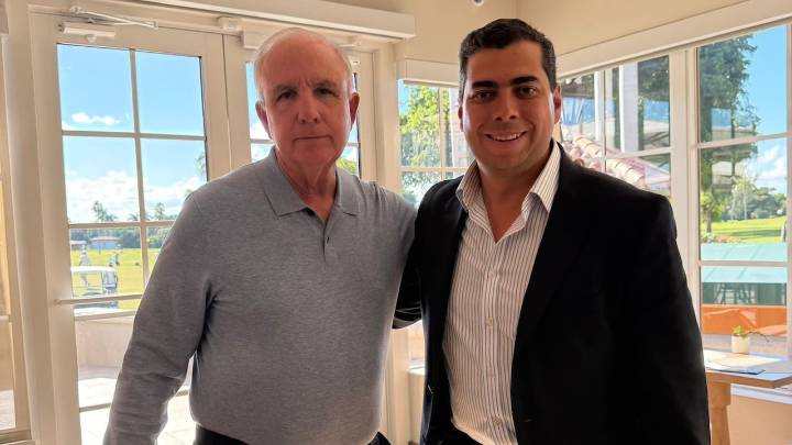 Excónsul Camilo Rubiano se reunió con el congresista Carlos Giménez