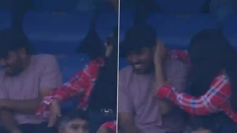 Cricket Girl Slaps Boy, Grabs His Neck Playfully; Viral Moment Caught on Camera During IND vs WI 2nd Test 2025 Day 4 (Watch Video)