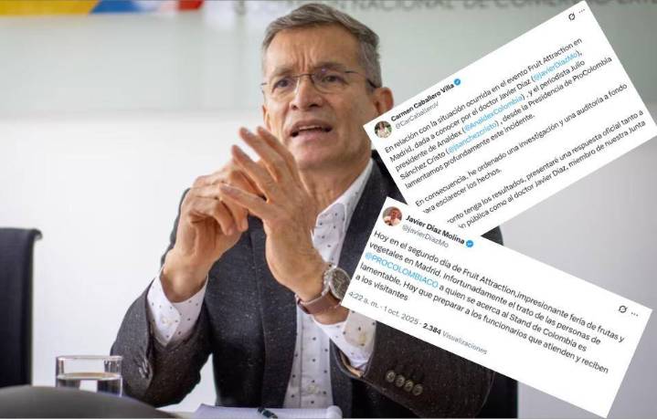 Javier Díaz, presidente de Analdex, denuncia expulsión del stand de Colombia en la feria Fruit Attraction 2025 en Madrid