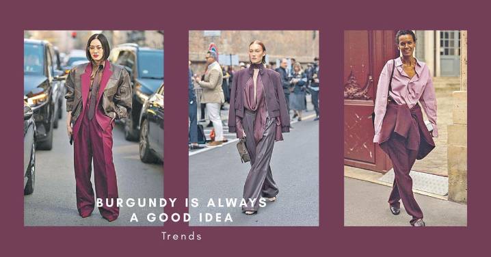Confirmado: el burgundy es el color de la temporada