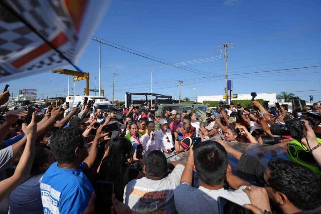 Recorre Claudia Sheinbaum zonas afectadas por lluvias en Puebla y Veracruz