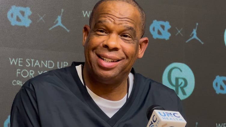 Hubert Davis press conference video ahead of UNC vs BYU game