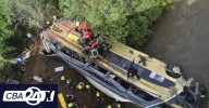 Desbarrancó un micro en la ruta 14: hay 9 muertos y 29 heridos