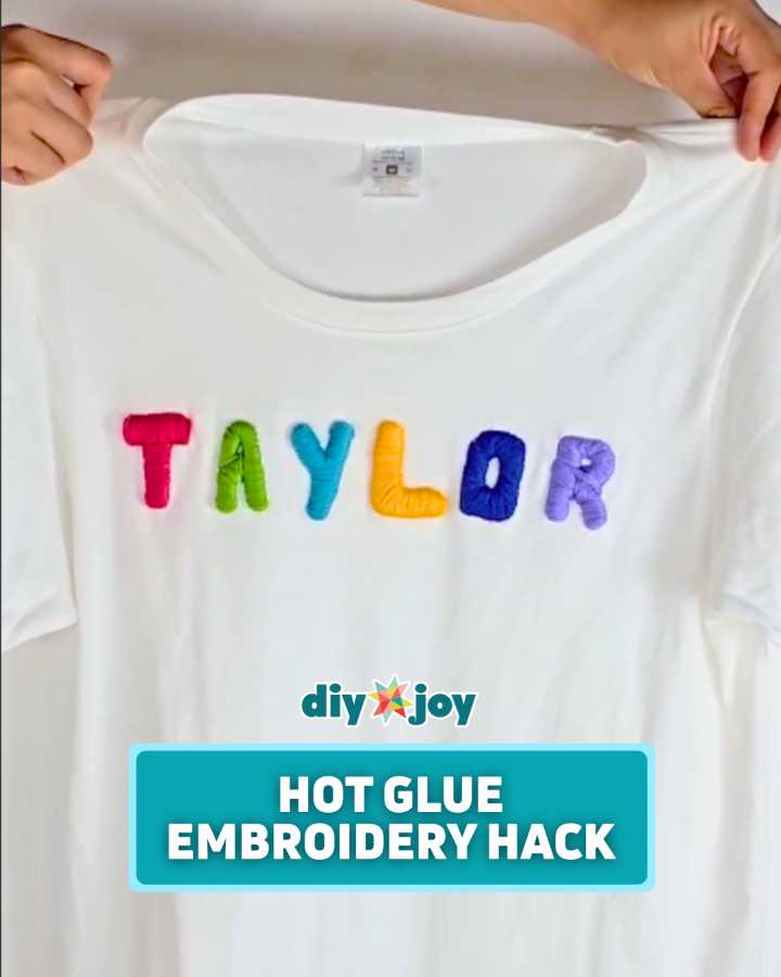 Easy T-Shirt Name Embroidery Hack