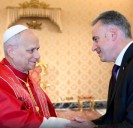 El Papa León XIV recibió al presidente uruguayo Yamandú Orsi