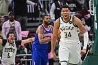 Giannis Antetokounmpo shoots down Knicks trade rumors after showing how much NYK could use Greek Freak