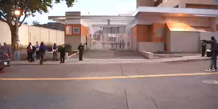 Woman accused of swinging knife at officers outside Portland ICE facility pleads guilty