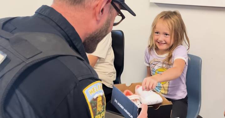 HPD delivers shoes to Helena students