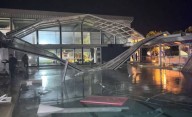 "Cola de tornado": furioso temporal en el centro bonaerense con lluvias, rayos, granizo, ráfagas y techos volados