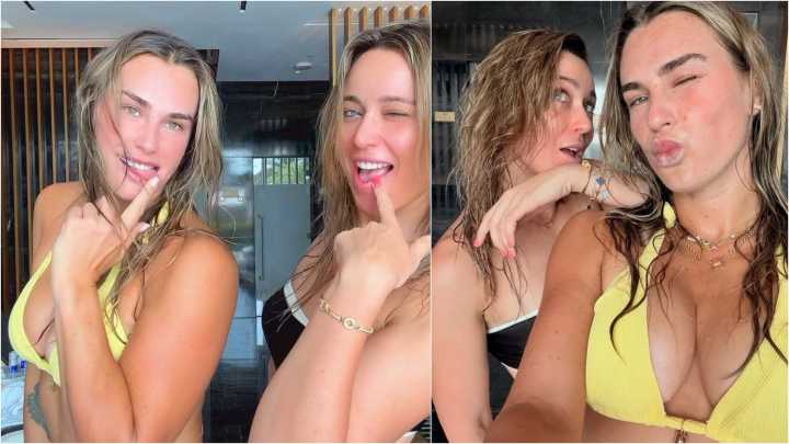 Paula Badosa y Sabalenka incendian las redes con un ardiente vídeo viral en su 'día de chicas'