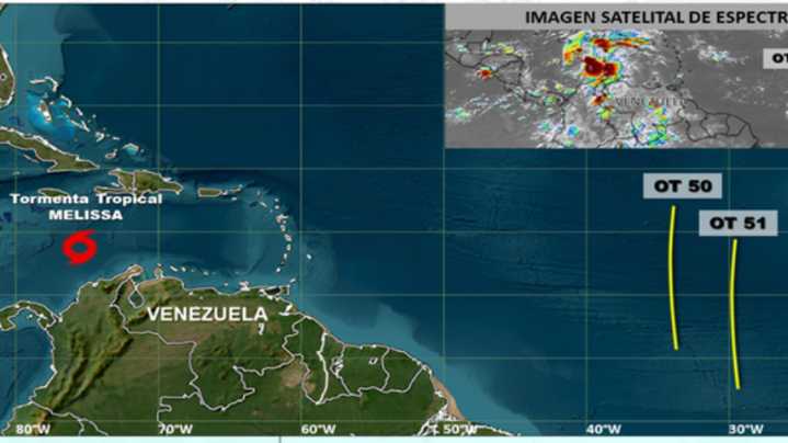 Inameh anticipa la llegada de las ondas tropicales 50 y 51 al país entre el 26 y el 30 de octubre