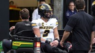 Missouri QB Beau Pribula carted off field with dislocated left ankle against No. 10 Vanderbilt