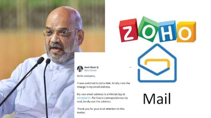Amit Shah Switches to Zoho Mail, Encourages Citizens to Use Indian Email Platform