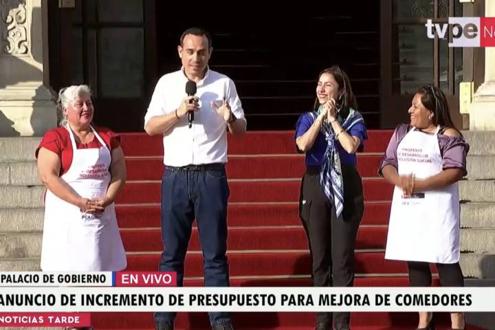 Presidente Jerí: haremos todos los esfuerzos para seguir mejorando presupuesto a comedores