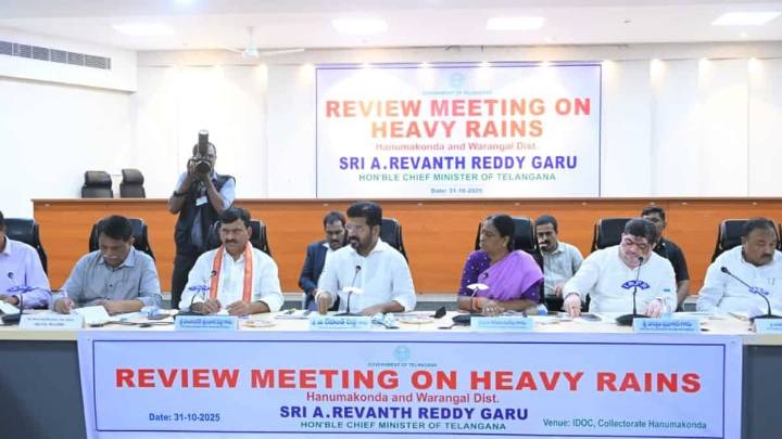 Telangana CM announces financial aid for Cyclone Montha victims