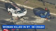 Woman killed in multi-vehicle crash along Route 38 near Marter Avenue in Mt. Laurel, New Jersey