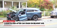2 hospitalized after car crash on Belmont Ave