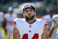 Giants RB Cam Skattebo dislocates ankle vs. Eagles