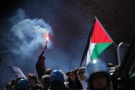 Pro-Palestinian protesters reach Italy’s soccer training center to oppose game vs. Israel