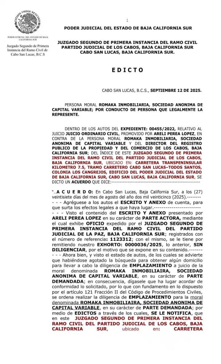 Edicto 00455/2022