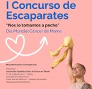Los escaparates de Toledo se tiñen de rosa contra el cáncer de mama