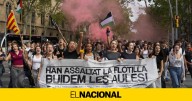Miles de estudiantes llenan las calles de Barcelona por Gaza y para exigir la liberación de la flotilla