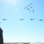 California police say shrapnel hits and damages a patrol vehicle during Marine Corps drills