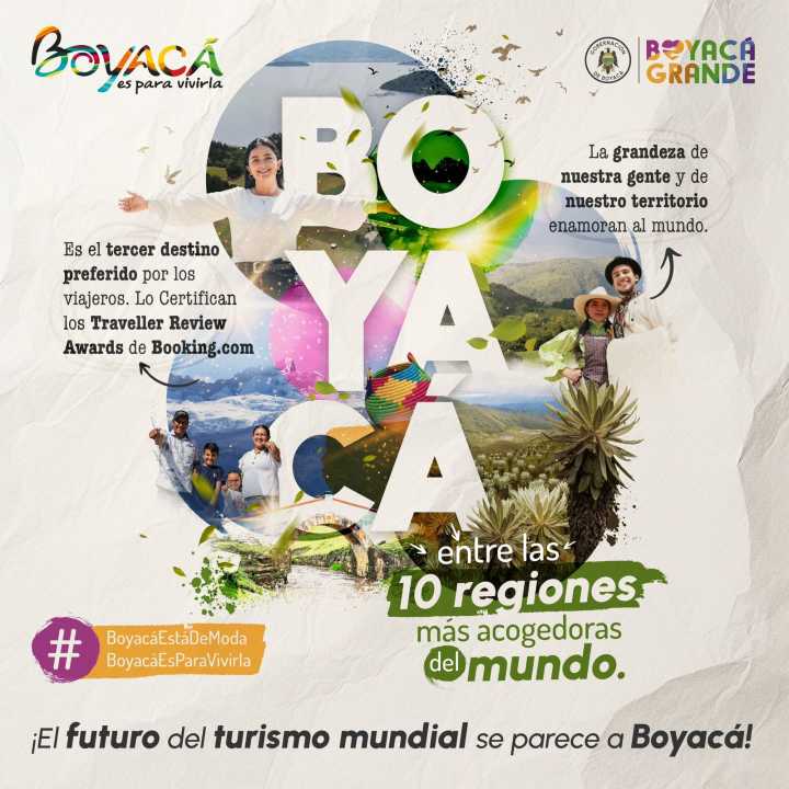 Boyacá es el tercer destino turístico más acogedor del mundo