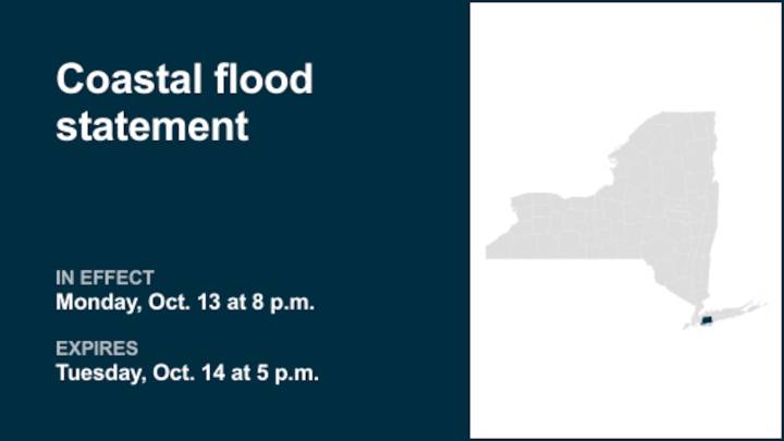 NY weather: Coastal flood statement issued for Nassau County until early Tuesday evening