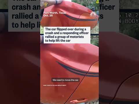 Video shows baby rescued from beneath overturned car