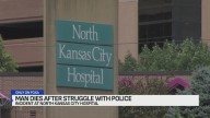 Man dies after violent struggle with police at North KC Hospital