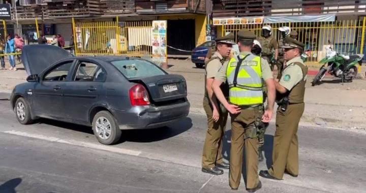 Control policial termina con homicidio frustrado a carabineros en La Granja: una mujer fue herida a bala