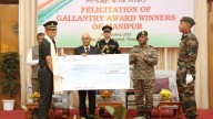 Manipur honours its brave: 18 soldiers and martyrs’ kin felicitated at Raj Bhavan
