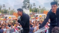 Shivarajkumar sways to ‘tamate’ beats during Dasara procession in Mysuru