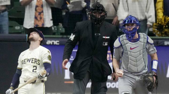 Brewers’ Brice Turang knew right away he should’ve taken HBP to tie Dodgers