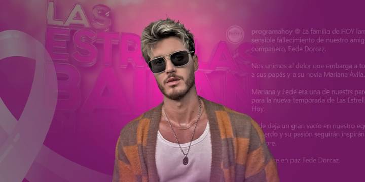 Asesinan a Fede Dorcaz, participante de Las Estrellas Bailan en Hoy, previo al arranque de la nueva temporada